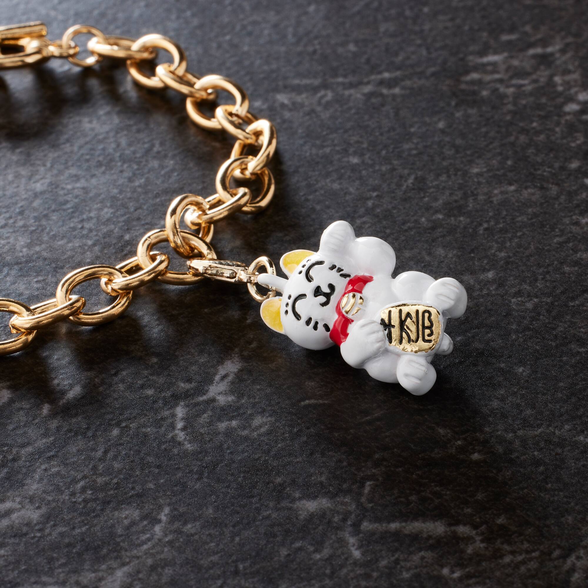 12 Pack: Lucky Cat Charm by Bead Landing™